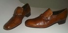 Vtg Johnston    Murphy Aristocraft Brown Dress Slip-on Shoes Size 9 5 C a Narrow