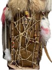 1930 s Alaska Eskimo Papoose Doll Vintage Old Cradle Wall Hanging Very Large