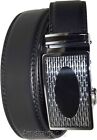 Men s Automatic Click Lock Buckle Waist Strap Dress Comfort Black Belt Casual 50