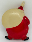 Vintage Christmas Santa W  Toy Sack Celluloid Occupied Japan Rattle Ornament