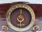 Vintage Retro Deco Modern Eames Era Zenith K725  Bakelite Table Top Radio  a20 