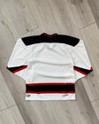 Vintage Ccm Maska New Jersey Devils Nhl Men s White Hockey Jersey - Size Small