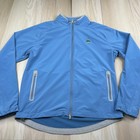 Peter Millar Mens Blue Merion Golf Club Windbreaker Zipped Stretch Jacket Size M