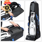Zeemo Golf Travel Bag  Full-open Protective   Wheeled Style 1  Black 