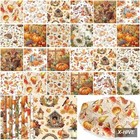 48 Pack 12 Styles Vintage Fall Napkins For Decoupage 13 Inch