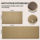 Kitchen Mats 2pcs Cushioned Anti-fatigue Kitchen Mats For Floor Non Slip Kitchen