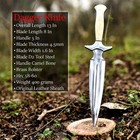 Stylish Spine D2  Steel Dagger Knife -double Edged Blade  With Leather Sheath