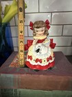 Vintage Napco 5  Little Miss Muffet Figurine S1492d Pristine Foil Sticker 1950s