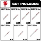 Milwaukee 49-22-1216 Sawzall Metal Cutting Blade Set 16pc