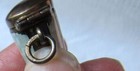Sterling Silver Enamel Guilloche Amber Telescoping Cigarette Holder Pendant 