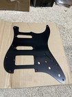 New Black Brushed Anodized Aluminum Ssh Stratocaster Electric Guitar Pickguard 