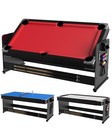 7ft Convertible 3 In 1 Combo Game Table Flip Top Air Hockey Pool Table Tennis