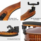 Mi vi Violin Shoulder Rest - Violin 1 2-1 4   Viola 12 -11  - Real Wood