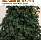 6ft Christmas Tree Artificial Xmas Tree With 1000 Branch Tip  1 Minute Christmas