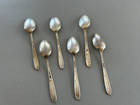 Vintage 6 Vegetable   Serving Spoons Grosvenor 1921 Silverplate Onieda Community