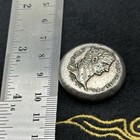 Ancient Roman Large Silver Coated King Coin