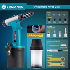 Pneumatic Rivet Gun Kit  Heavy Duty Air Riveter Tool 3 32   1 8   5 32   3 16  W