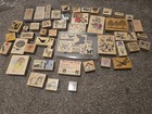 Vintage Rubber Stamp Lot Of 55 Birds  Butterflies Botonicals  Flowers  Gardens