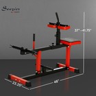Adjustable Steel Seated Calf Raise Exercise Strength Training Gym Equipment  Red