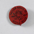 Tobacco Tag Taylor Bros Brothers Rose Bud Tin Lithograph With Both Tabs
