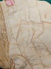 Victorian Ivory Lace Christening Dress W  Matching Bonnet Edwardian Child Doll