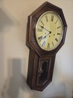 Vintage Hamilton Westminster Hamilton Oakdale Schoolhouse Wall Clock Working
