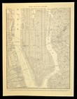 Lower Manhattan Map Vintage New York City Street Map Wall Art Ca1940 Antique