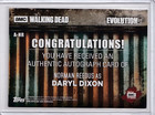 Topps 2017 Walking Dead Evolution Autograph A-nr Norman Reedus Daryl Dixon 2 10