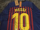 Lionel Leo Messi Signed 2018 19 Fc Barcelona Nike New Jersey Coa Auto Nice      