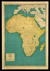 Vintage Map Of Africa Map 1940s Original Atlas Nigeria Egypt Tunisia Libya