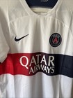 Men   s Nike Psg Paris Saint-germain 2023-24 Away Football Jersey Sz S - Nwt White
