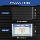 6 Pack Social Security Card Protector medicare Card Protector Sleeve social Card