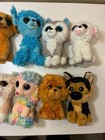 Ty Beanie Boos Plush Lot Of 12 Dogs Poodle  Bulldog  Husky    No Tags Play Lot