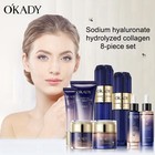 Okady Sodium Hyaluronate Collagen Skin Care Set   cleanser  Toner  Cream  Lotion