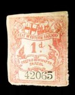 Great Western Railway 1d Prepaid Newspaper Parcel Stamp And G w r Locomotive Ba