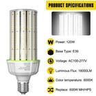 120 Watt Led Corn Light Bulbs E39 Mogul Base Replacement 400watt Mh Hid Hps Lamp