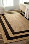 Rug  Runner 100  Jute Braided Handmade Reversible Carpet Rustic Modern Area Rugs