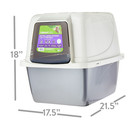 21  Extra Large Hooded Cat Litter Box Enclosed Covered Pan W  Odor Control Door