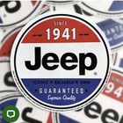 Jeep Since 1941 Round Embossed 15 5  Metal Tin Sign  Vintage Garage New