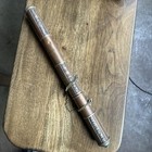 Vintage Tibetan Chinese Copper   Brass Prayer Scroll Incense Holder Original