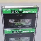 Lot Of 2 Tdk Hi8 Mp 120 Blank Camcorder Video Cassette Tapes New Unused Japan  3