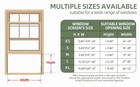 Adjustable Window Screen Horizontal  19 68 h X 28 -52 w  1 Pack Expandable Windo