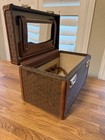 Vintage Hartmann Wings New York Leather Train Case Luggage Makeup Cosmetic Case