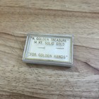    a Golden Treasure For Golden Hands    - Vintage 14 Kt Solid Gold Needle