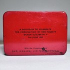 Vintage 1950   s Queen Elizabeth Ii Coronation Tin Oxo Long May She Reign Souvenir