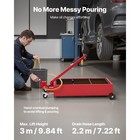 Uimoso 20-gallon Low-profile Oil Drain Pan With Manual Pump  Red