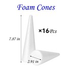 16 Pack Foam Cones For Crafts  Foam Trees Cones  2 91  7 87 In Cones Shaped Fo   