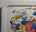 Vintage 1961 Metal Walt Disney Casey Jr  Donald Duck Train Serving Tray