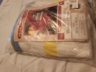 Vtg Owen Home Collection Striped Woven Afghan 100 cotton Throw Blanket 50x60 Usa