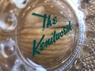 The Kenilworth Ashtray Vintage Glass Ash Tray Hotel Motel Miami Beach Pebbled